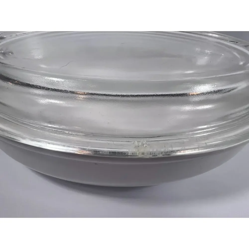 Vintage Corning Ware Grab It White Oval Casserole P-14-B w/Pyrex Lid P-14-C